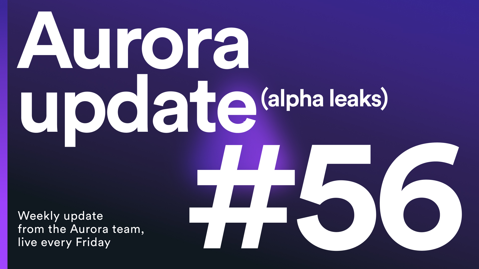 Aurora Weekly Update 20221111 Aurora Blog