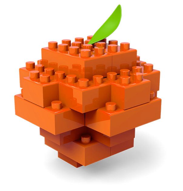 Apricot made out of logo