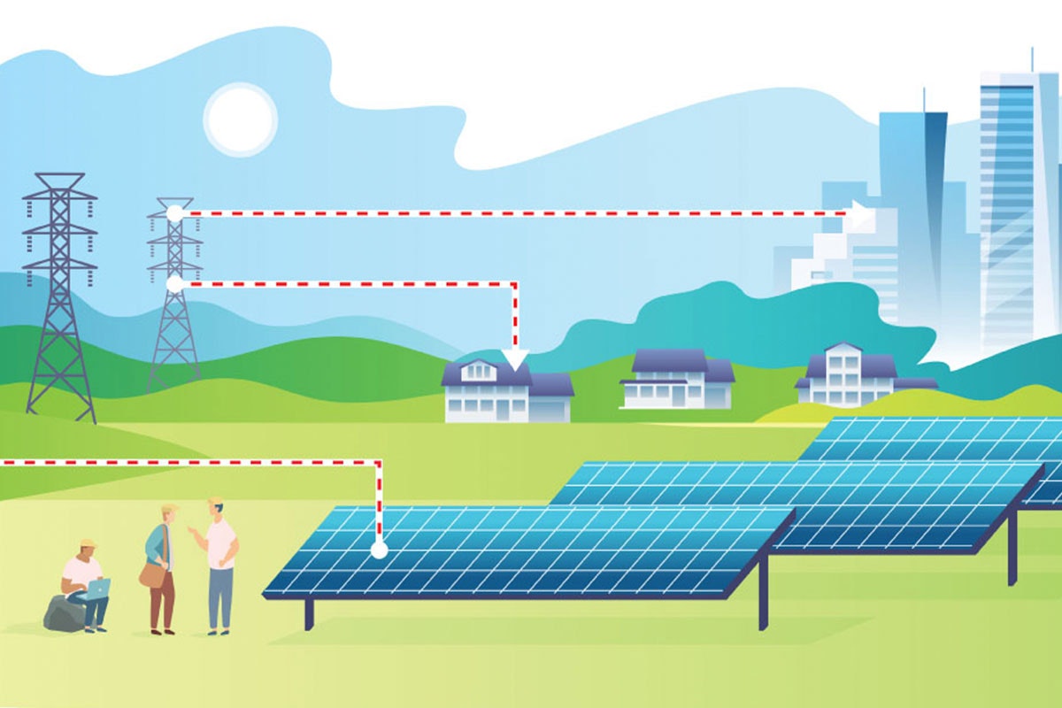 How solar energy flows