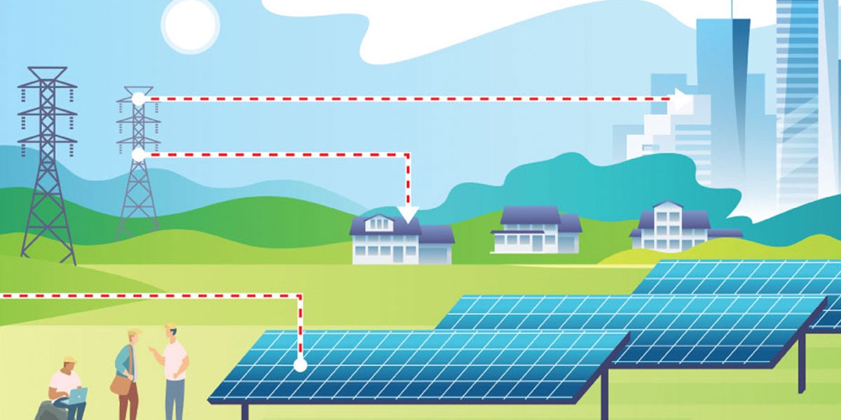 How solar energy flows