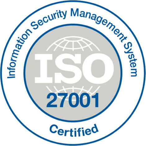 Our platform is ISO270001 certified
