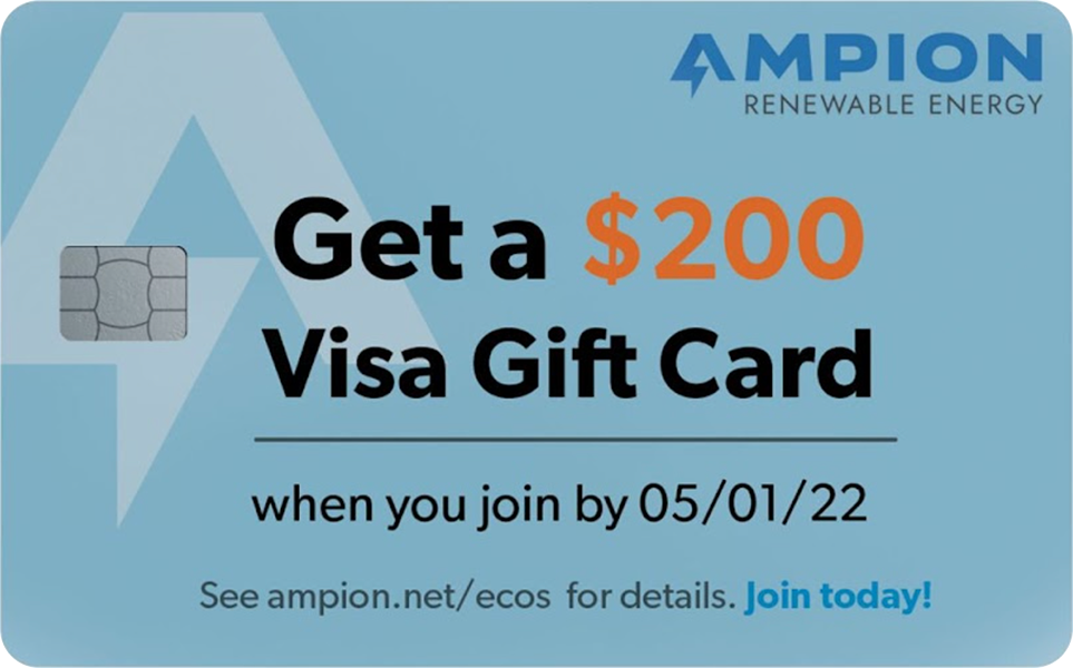 Get a $200 Visa Gift Card when you join by 05/0122