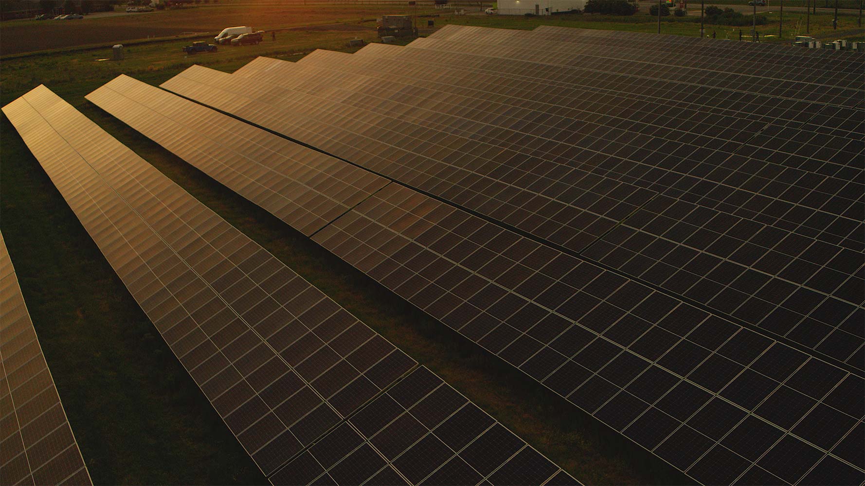 close-aerial-solar-farm