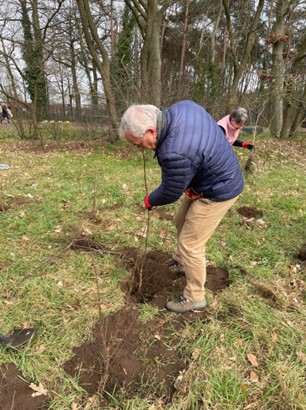 Volunteer planting at the Vliertwijksestraat, February 11 '23
