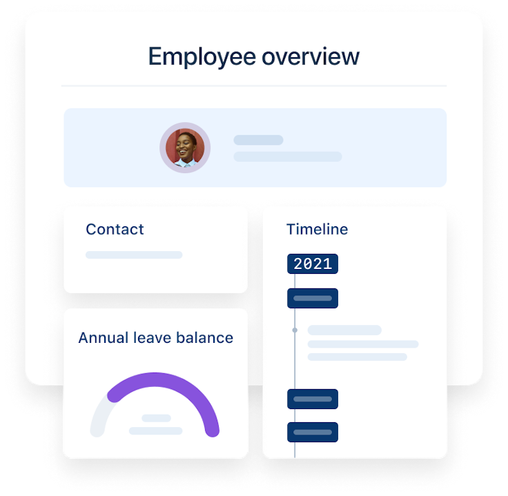 Employee overview for managers