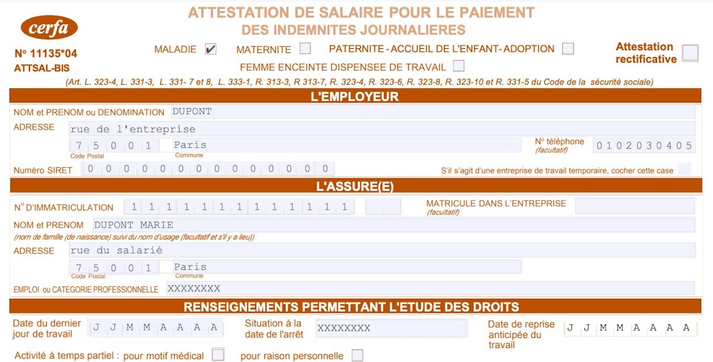 Attestation de salaire pour arrêt maladie : comment la rédiger