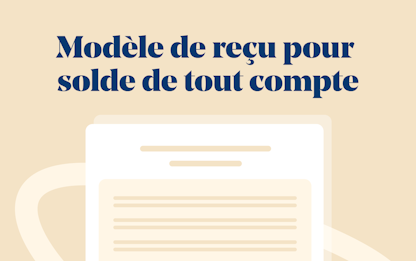 Modèle de reçu pour solde de tout compte