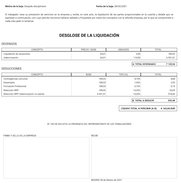 documento de liquidación y finiquito - part 2