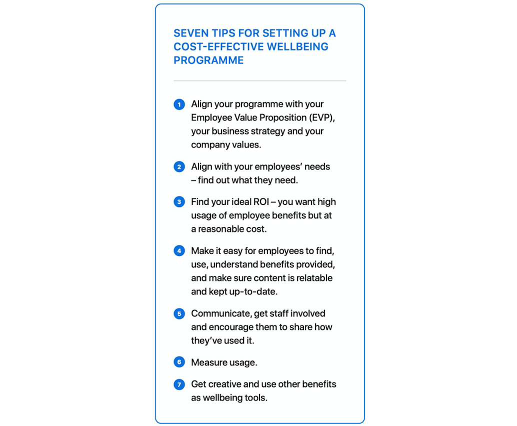 Seven tips for setting up an employee wellbeing program