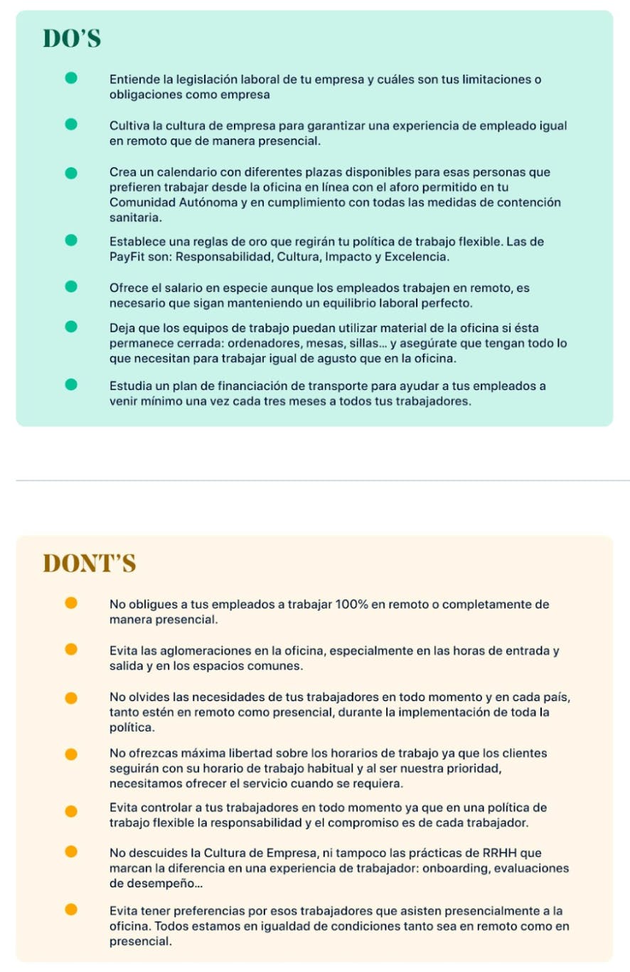 trabajo flexible