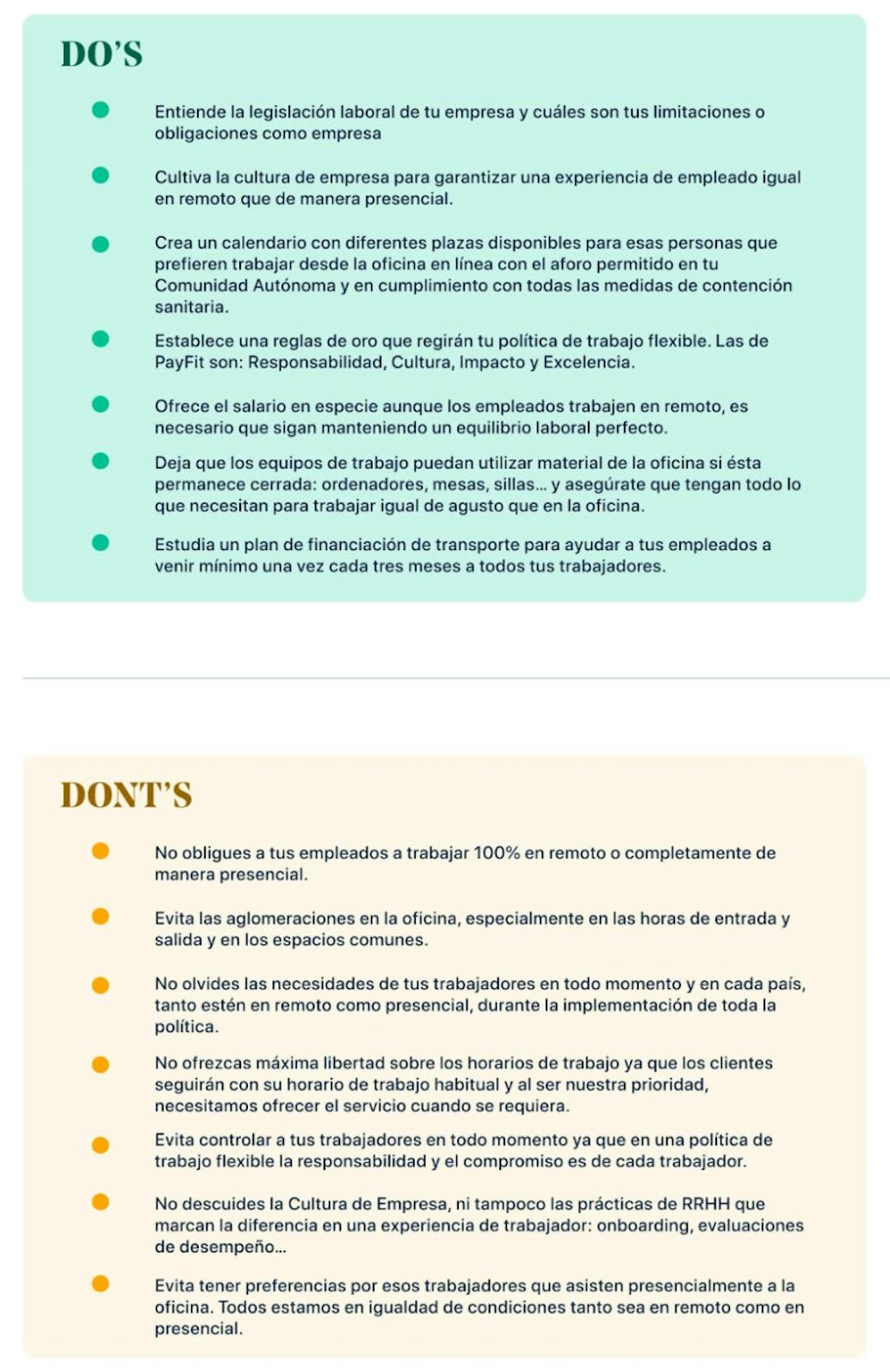 trabajo flexible