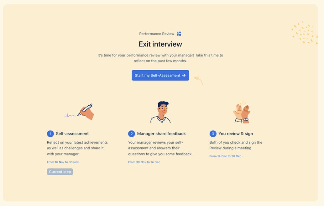 Exit interview campaign