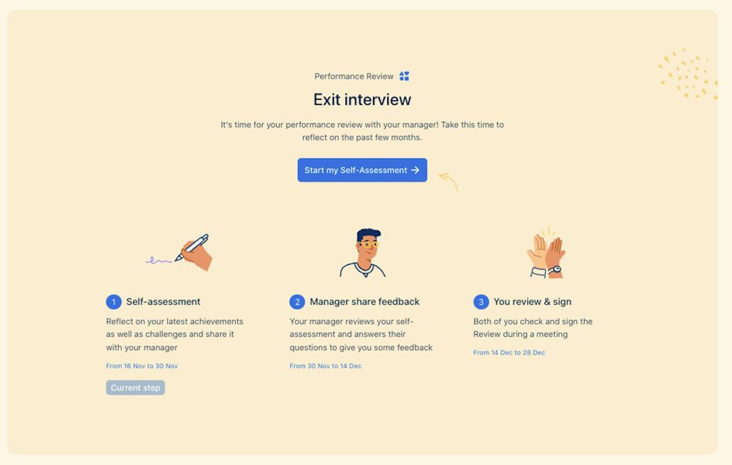 Exit interview campaign