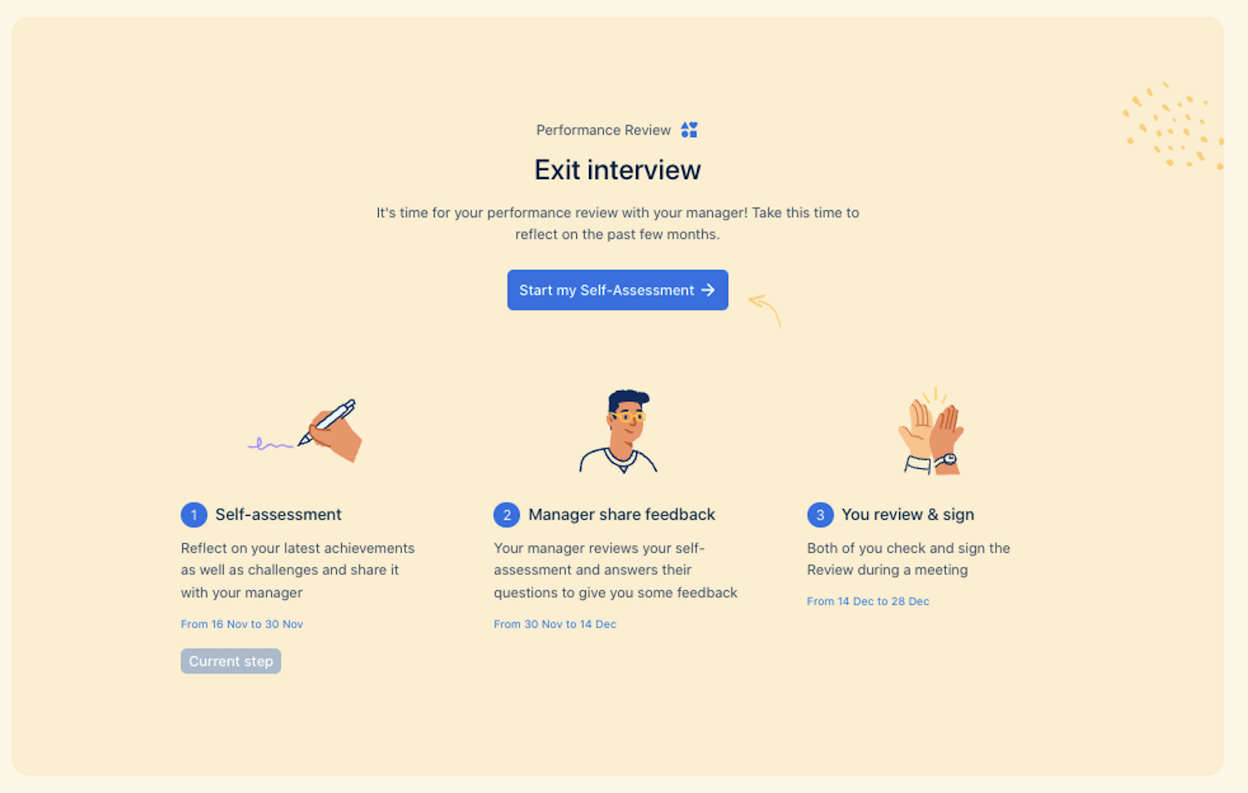 Exit interview campaign