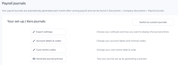 Setting up payroll journals with PayFit