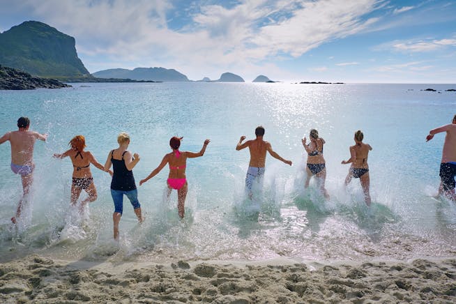 a group of friends on holiday