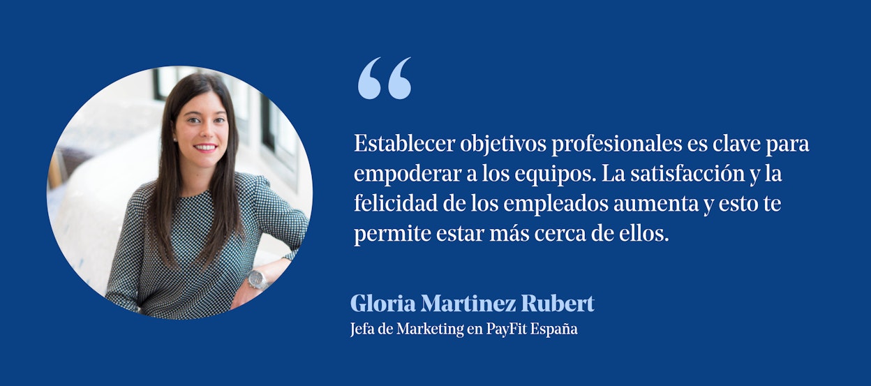 Gloria Martinez sobre los objetivos profesionales