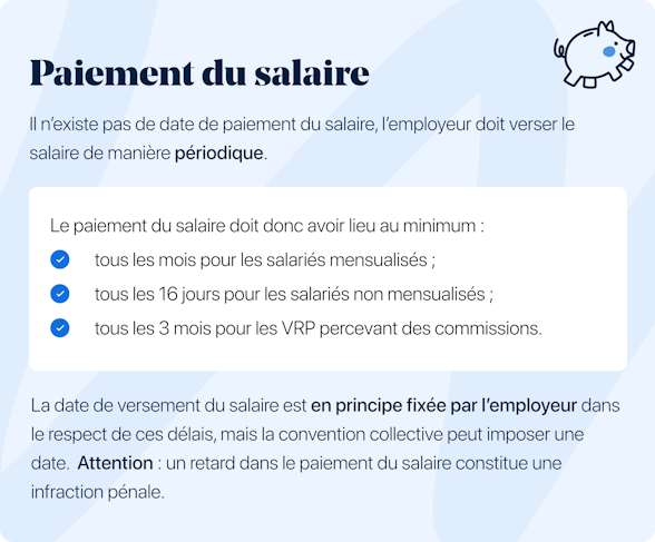 paiement du salaire