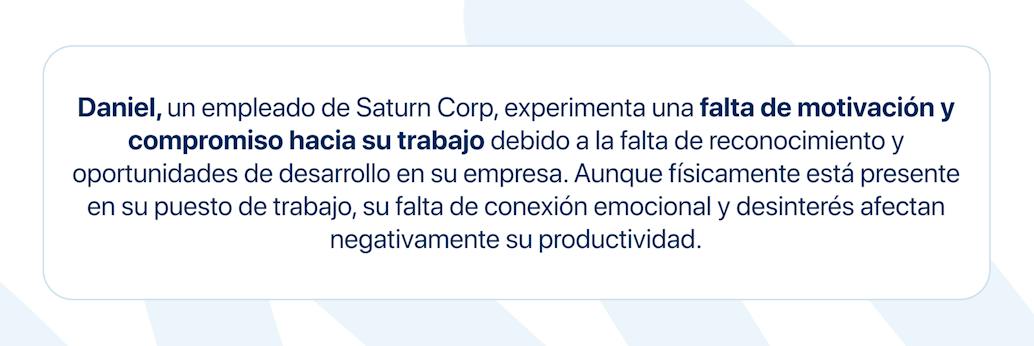 Ejemplo de absentismo emocional