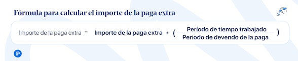 Fórmula para calcular el importe de la paga extra