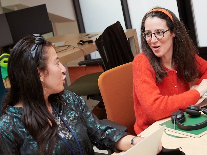 Employees working flexibly