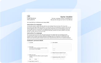 The HMRC Starter Checklist (P46 Form) Explained