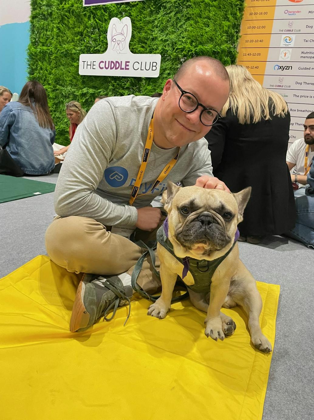 the cuddle club at festival of work 2024