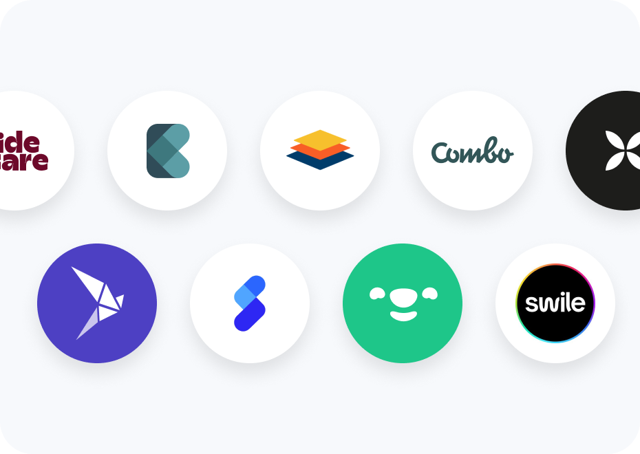 Une suite de logos d'entreprises ayant créé des logiciels de ressources humaines bien connues.