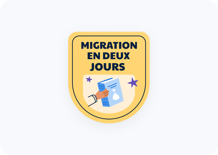 image illustrant une migration en deux jours