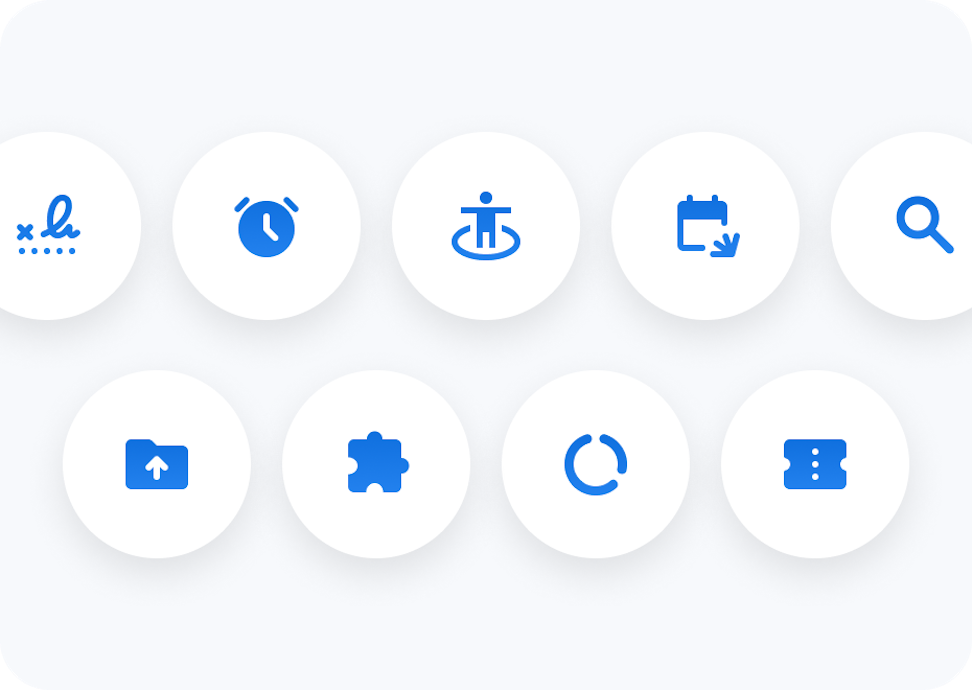 image illustrant les différentes fonctionnalités de l'application