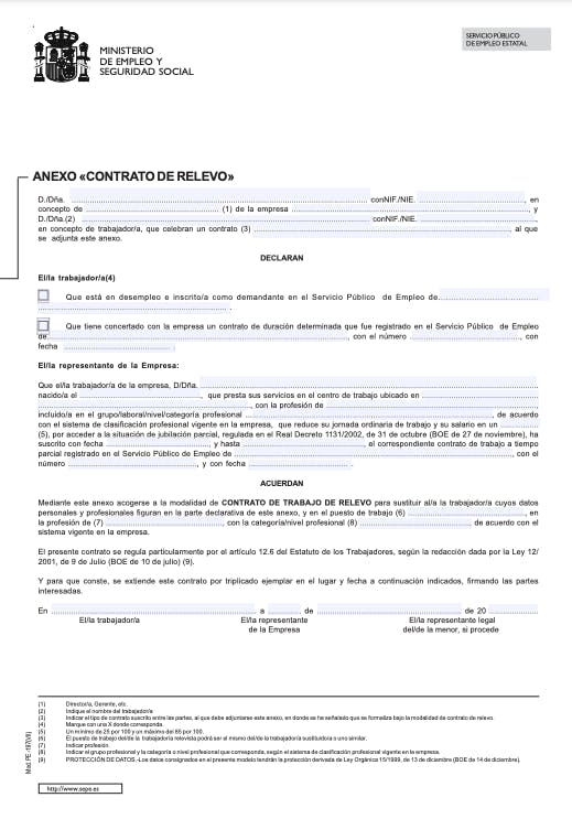 Contrato de relevo