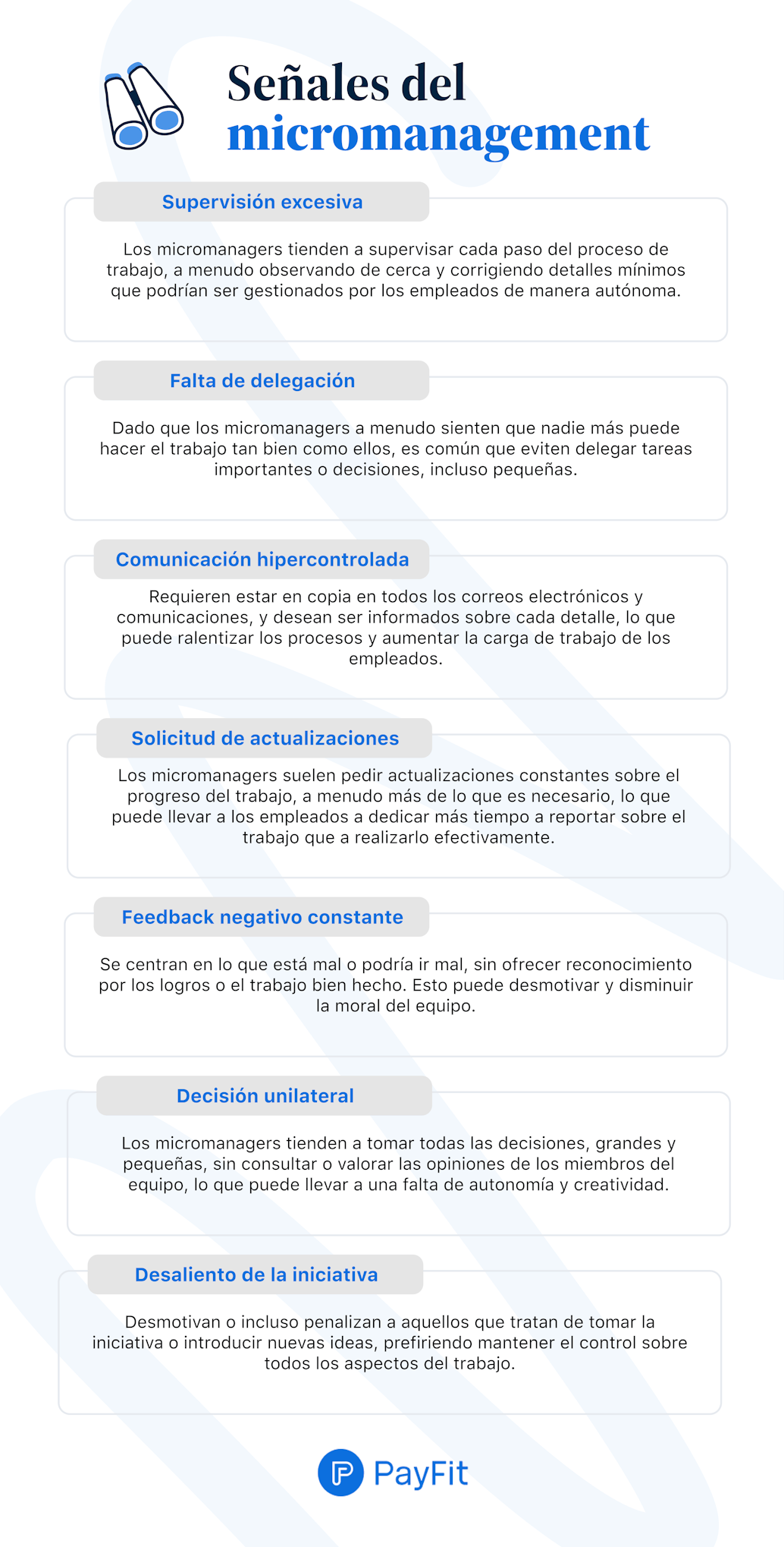 Señales del micromanagement