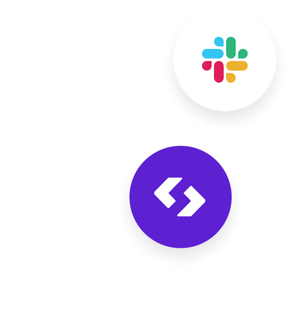 Logos of softwares integrated with Payfit : Slack and Spendesk