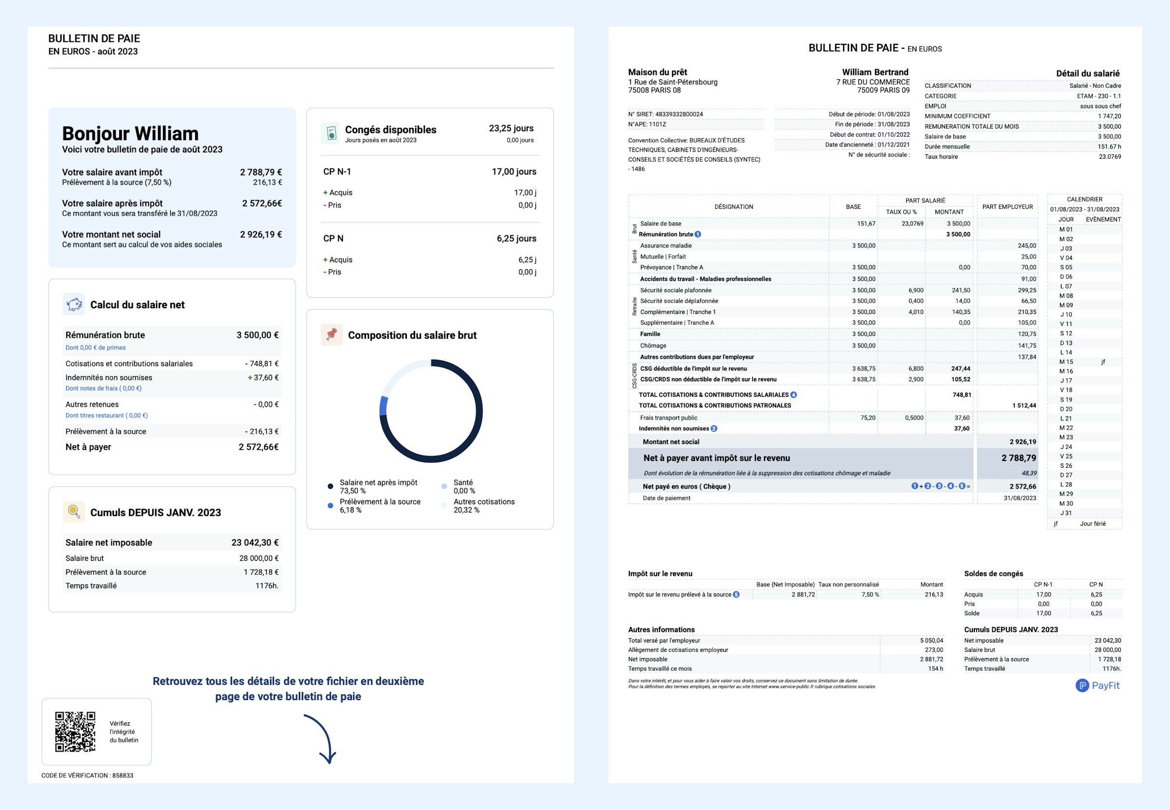 Fiche de paie en ligne : mode d’emploi