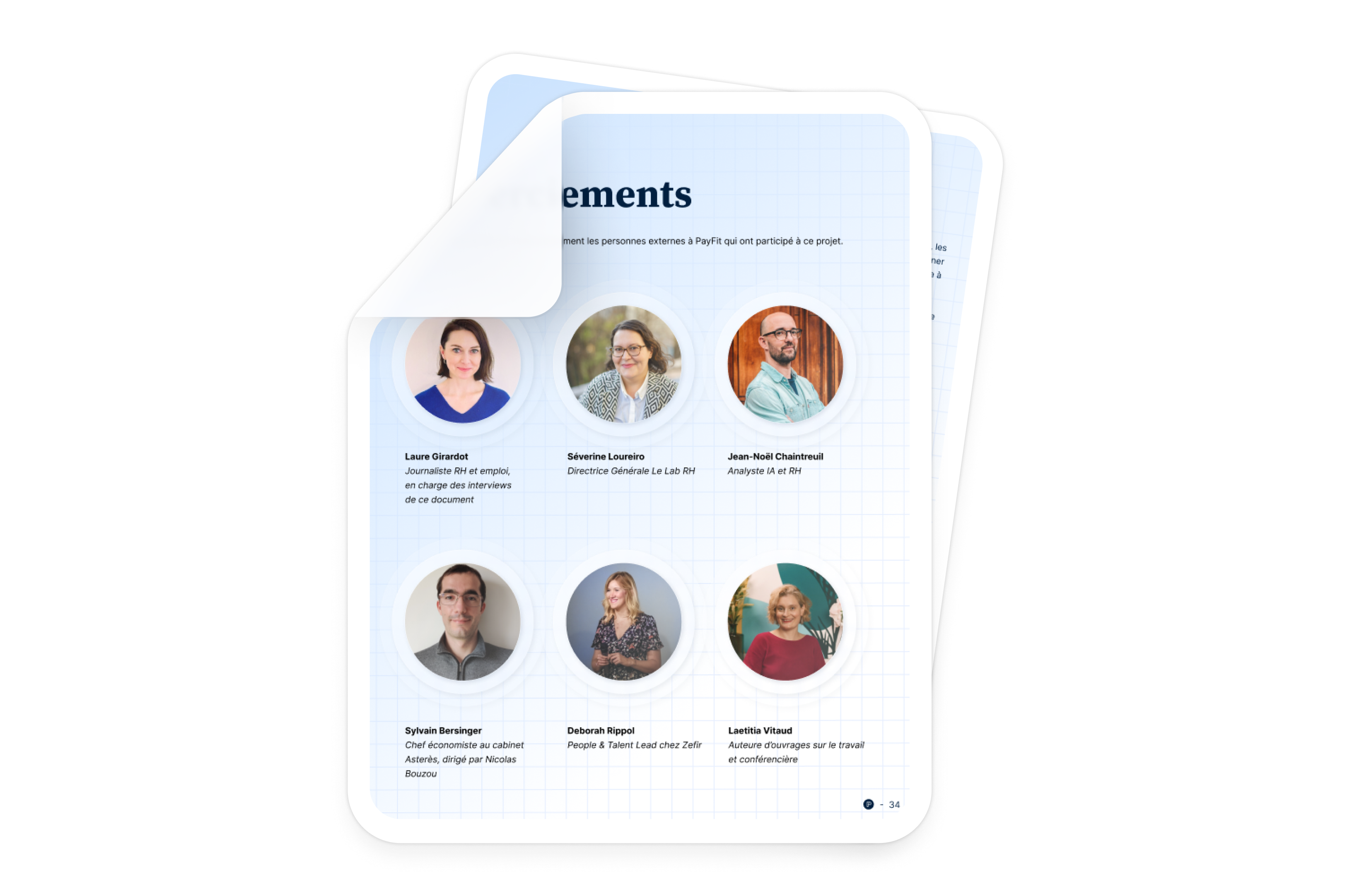 Remerciements rapport