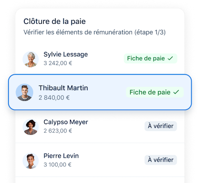cloture paie