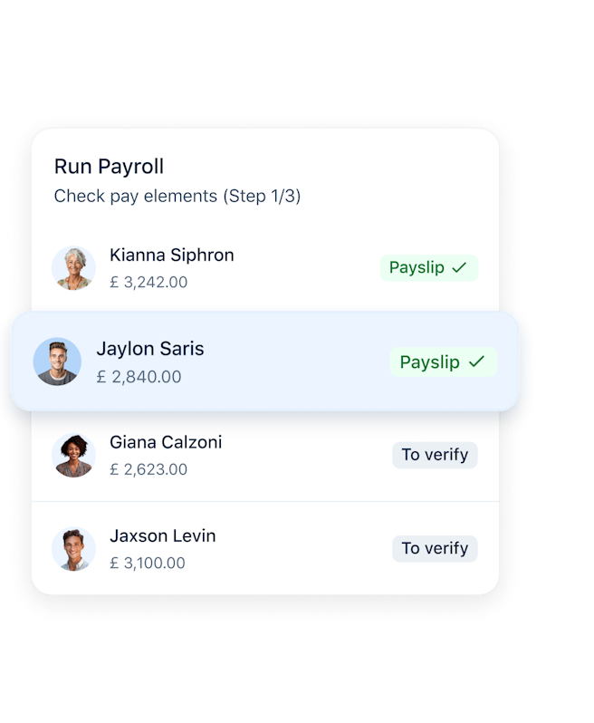 Running payroll product feature module