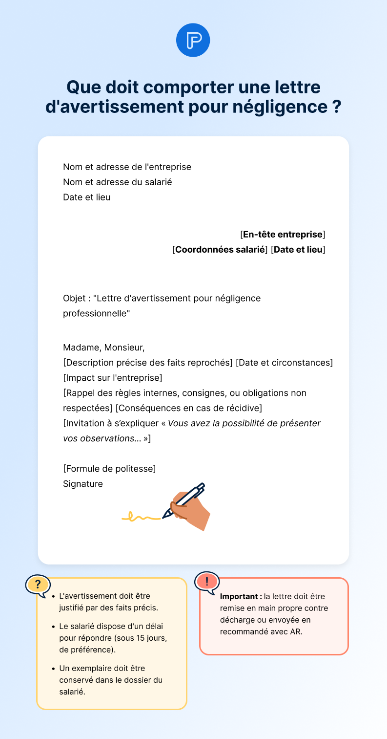 modele-mettre-avertissement-negligence