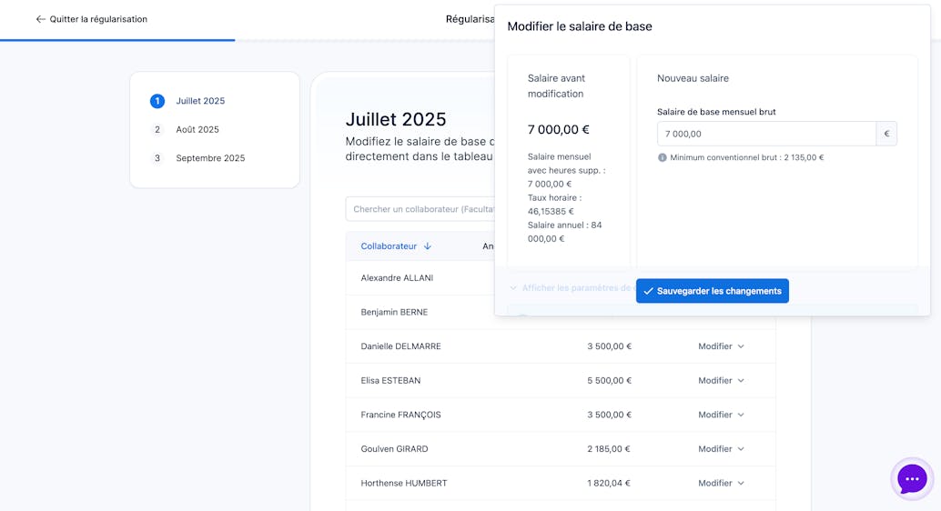 modifications sur le logiciel de paie modifications sur le logiciel de paie