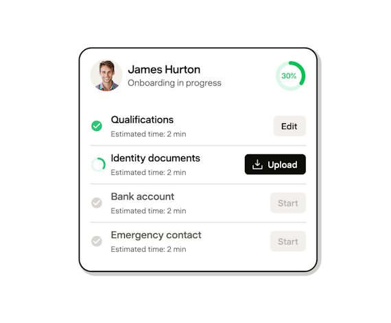 Onboarding checklist for a new employee in Payfit