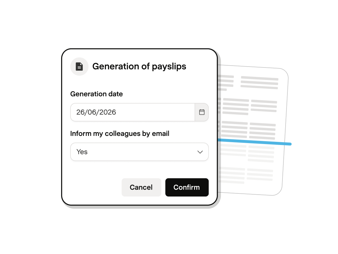 Generating payslips in Payfit
