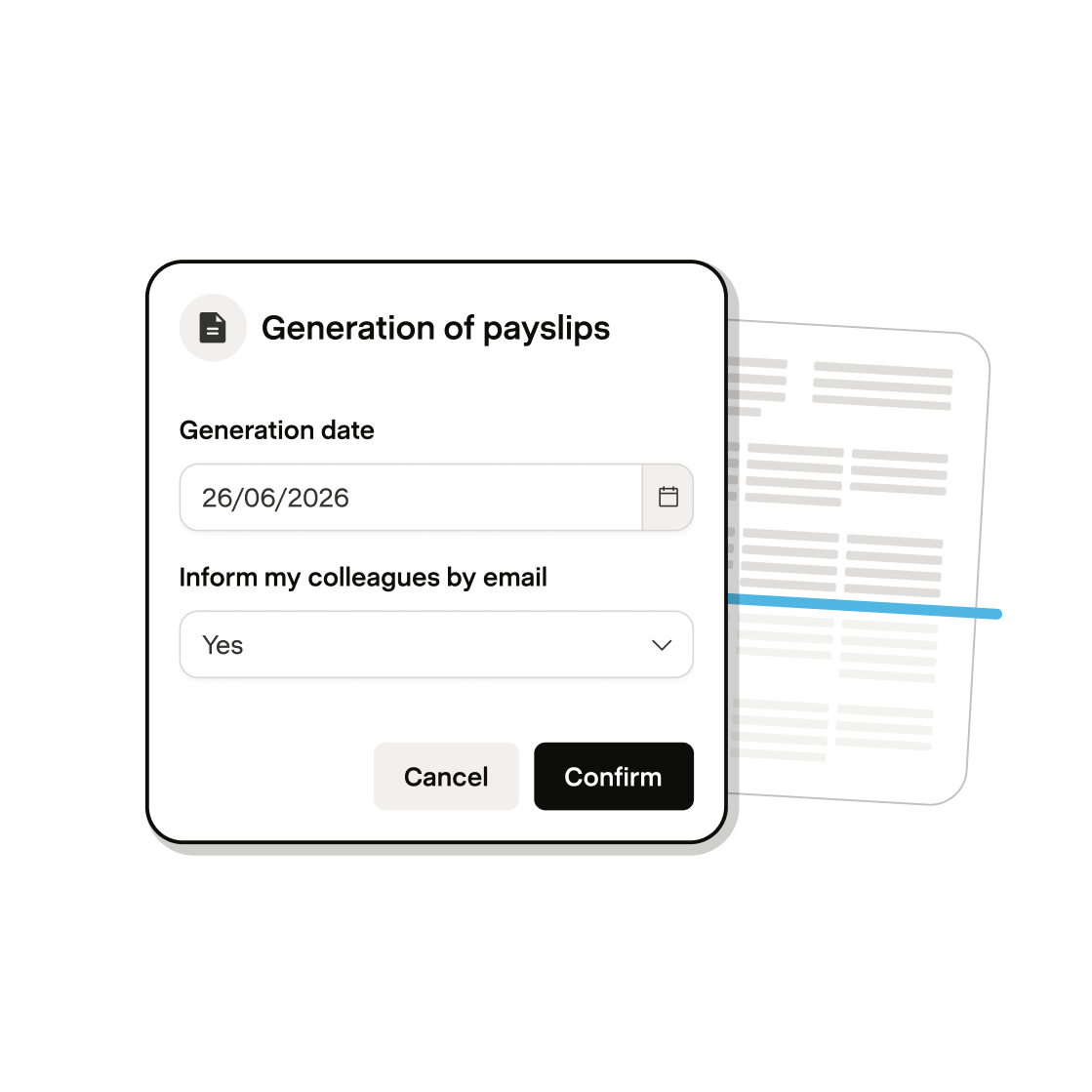 Generating payslips after leave is approved in Payfit