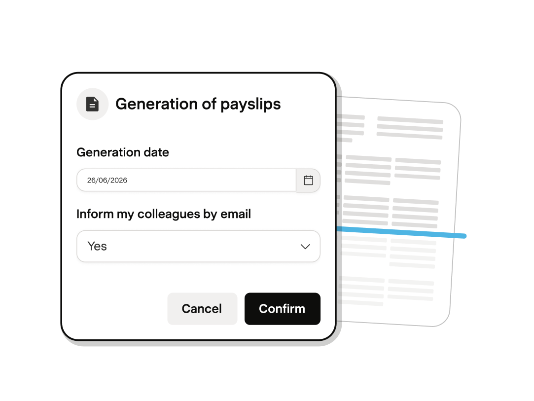 Generating payslips in Payfit