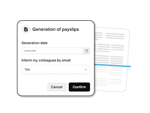Generating payslips in Payfit