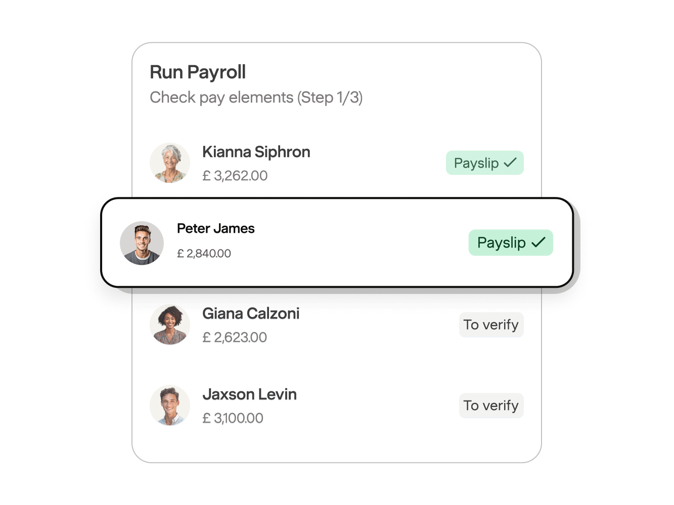 Running payroll and checking pay elements in Payfit