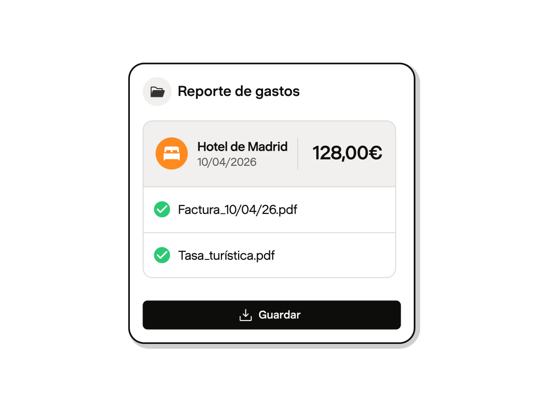 Reporte de gastos archivado con sus justificantes en Payfit