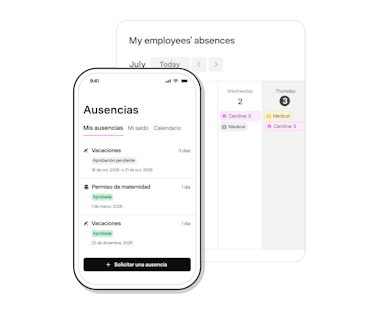 Ausencias del equipo y calendario de vacaciones en Payfit