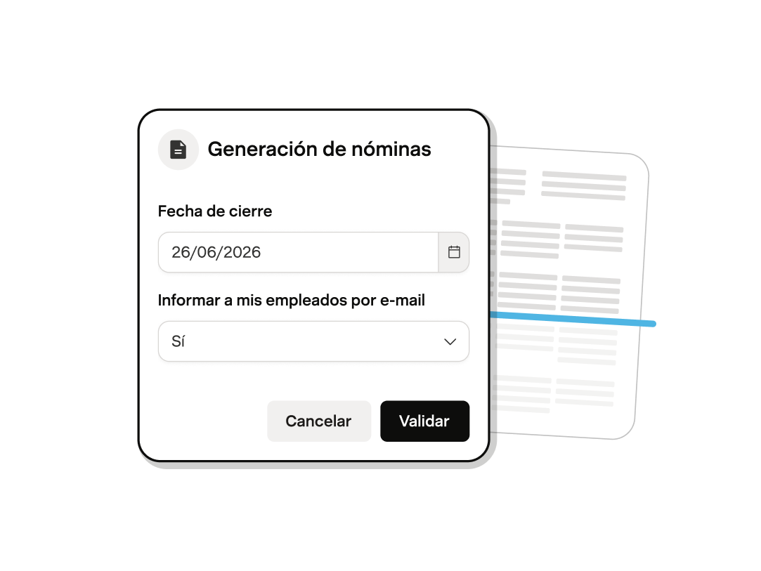 Generación de nóminas en Payfit