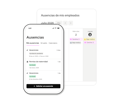 Ausencias de mis empleados en el calendario de Payfit