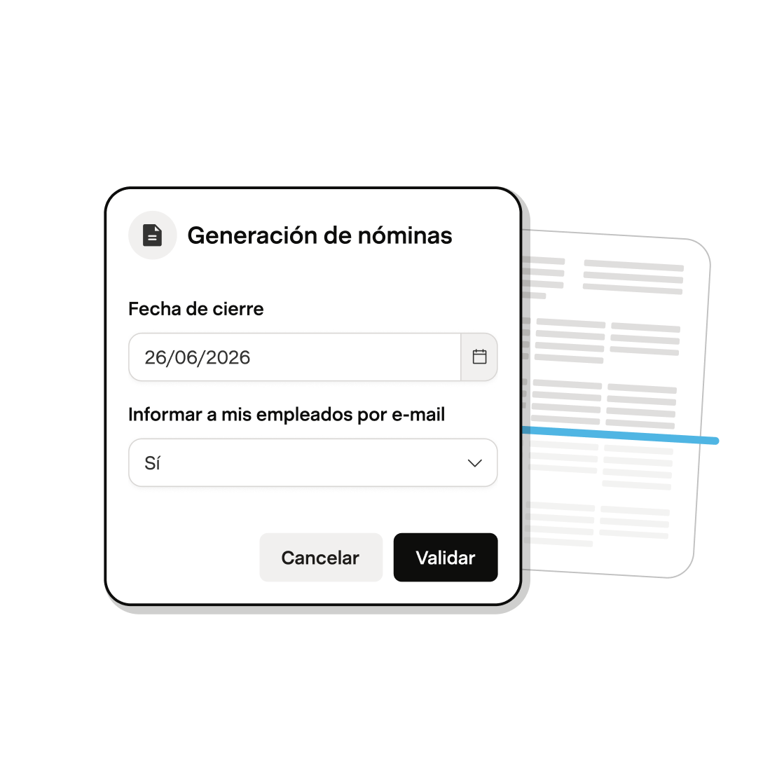 Generación de nóminas tras aprobar la ausencia